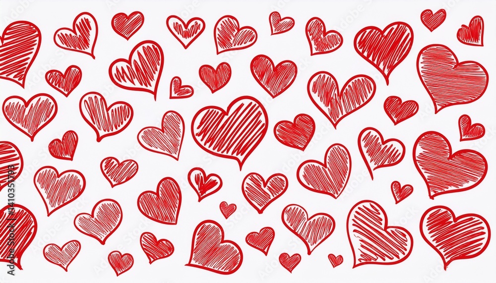 Heart icons in different sizes
