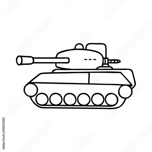 tank icon, tank vector illustration-simple illustration of tank, perfect for tank logos and icons