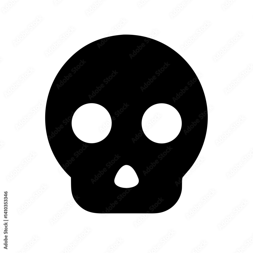 Fototapeta premium Skull Icon Vector Illustration