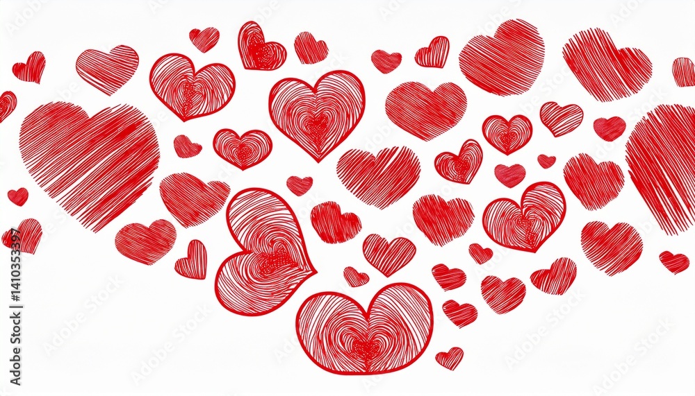 Heart icons in different sizes