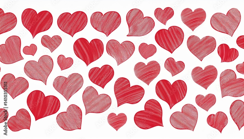Heart icons in different sizes