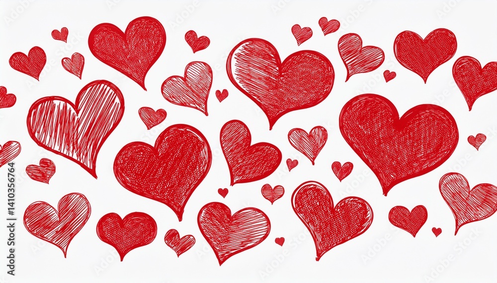 Heart icons in different sizes