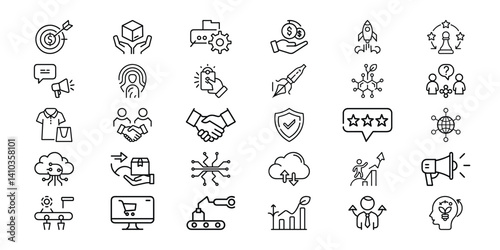 business vector icon set