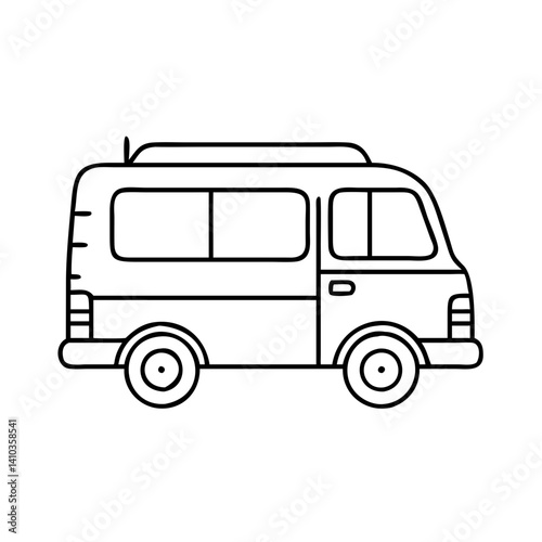 van icon, van vector illustration-simple illustration of van, perfect for van logos and icons