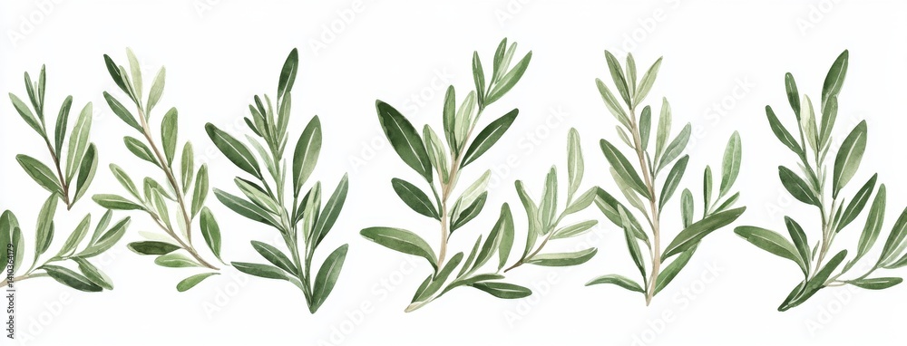 Obraz premium Fresh Olive Branches