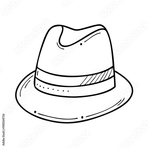 fedora icon, fedora vector illustration-simple illustration of fedora, perfect for fedora logos and icons