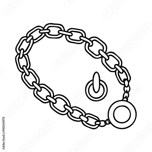 watch chains icon, watch chains vector illustration-simple illustration of watch chains, perfect for watch chains logos and icons