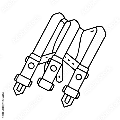 bandoliers icon, bandoliers vector illustration-simple illustration of bandoliers, perfect for bandoliers logos and icons