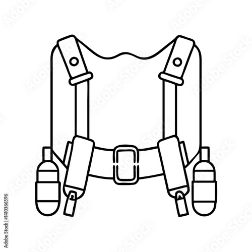 bandoliers icon, bandoliers vector illustration-simple illustration of bandoliers, perfect for bandoliers logos and icons