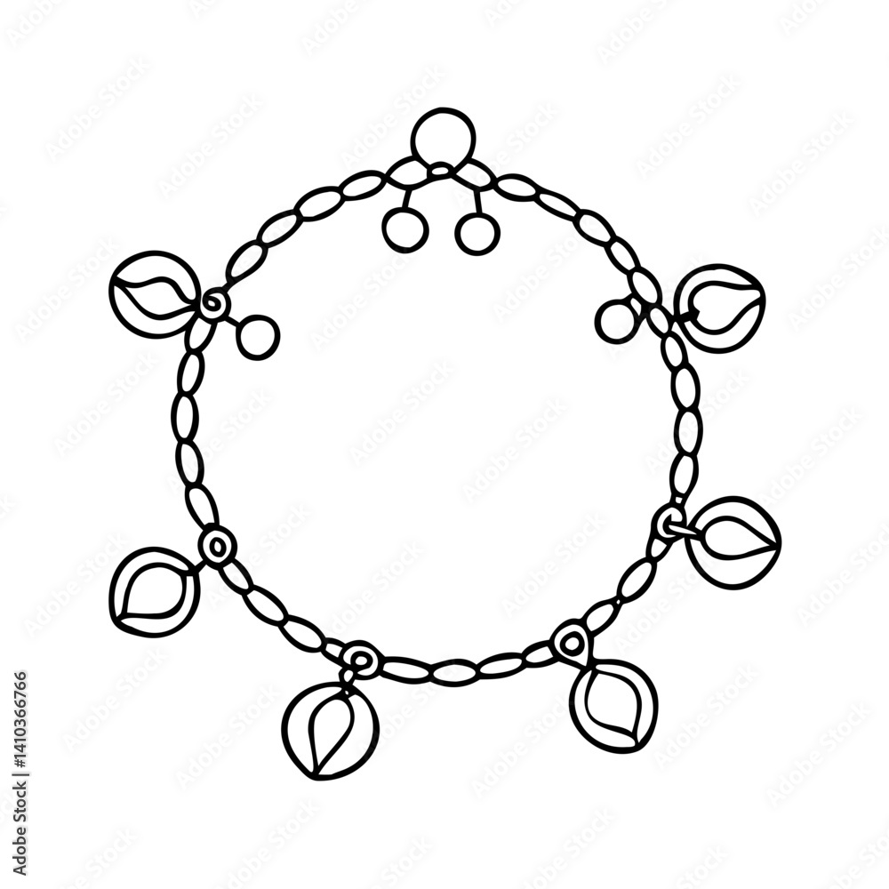 charm bracelets icon, charm bracelets vector illustration-simple illustration of charm bracelets, perfect for charm bracelets logos and icons