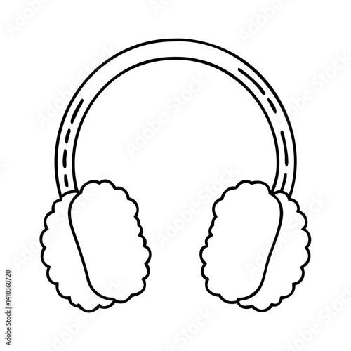 ear muffs icon, ear muffs vector illustration-simple illustration of ear muffs, perfect for ear muffs logos and icons