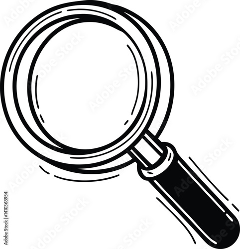 vector magnifying glass , clarity, technology, detail, closeup, research, enlarge, graphic, optics