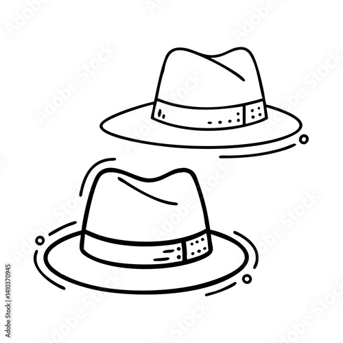 fedora hats icon, fedora hats vector illustration-simple illustration of fedora hats, perfect for fedora hats logos and icons