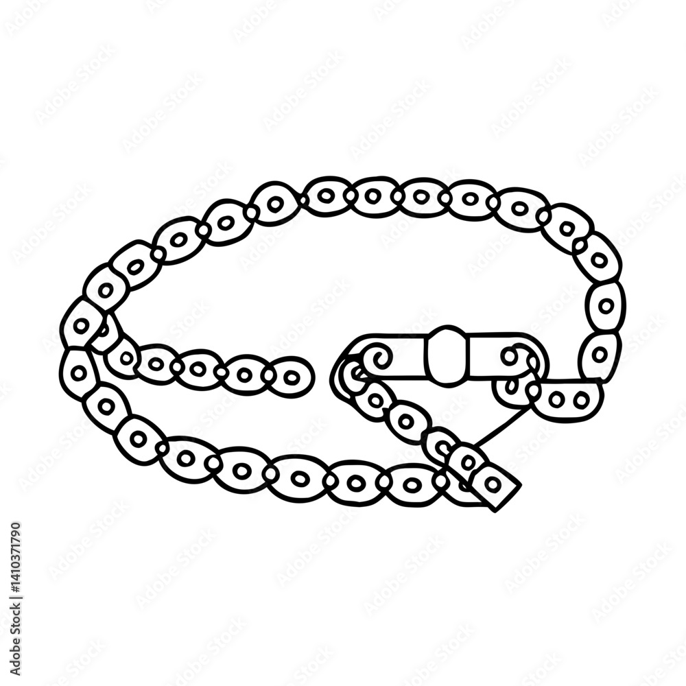 Obraz premium chain belts icon, chain belts vector illustration-simple illustration of chain belts, perfect for chain belts logos and icons