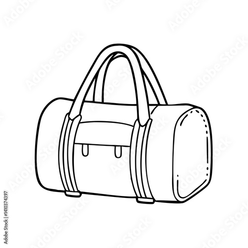 duffel bags icon, duffel bags vector illustration-simple illustration of duffel bags, perfect for duffel bags logos and icons