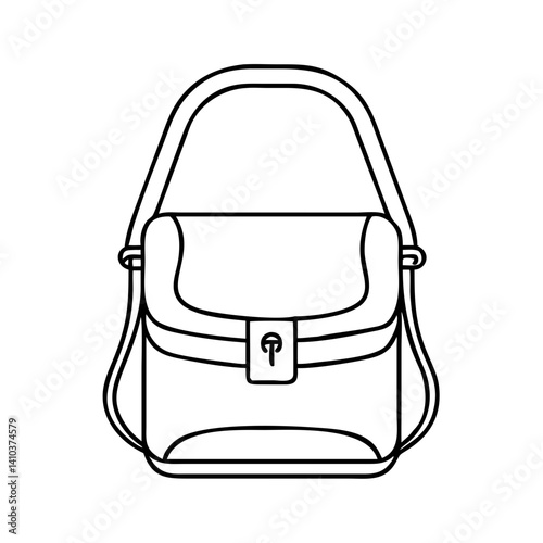 crossbody bags icon, crossbody bags vector illustration-simple illustration of crossbody bags, perfect for crossbody bags logos and icons