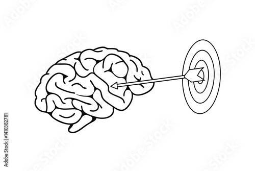 Focused Mind Reaching Goals Accurate Aiming Intelligence Strategy Target Achieved Success