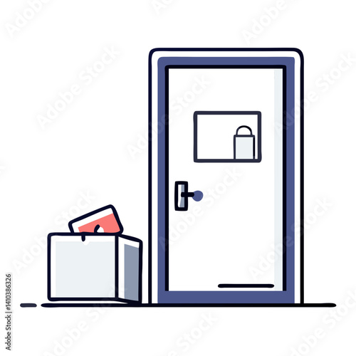 Package left outside door after delivery