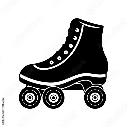 Wallpaper Mural Roller Skates Silhouette Torontodigital.ca