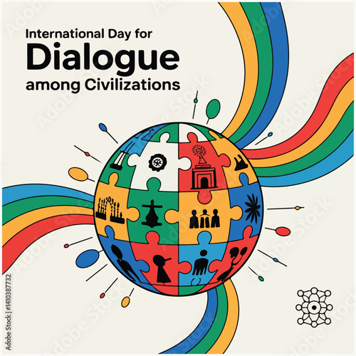 International Day for Dialogue among Civilizations  flyer design 10.eps