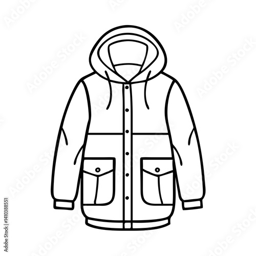 parka icon, parka vector illustration-simple illustration of parka, perfect for parka logos and icons