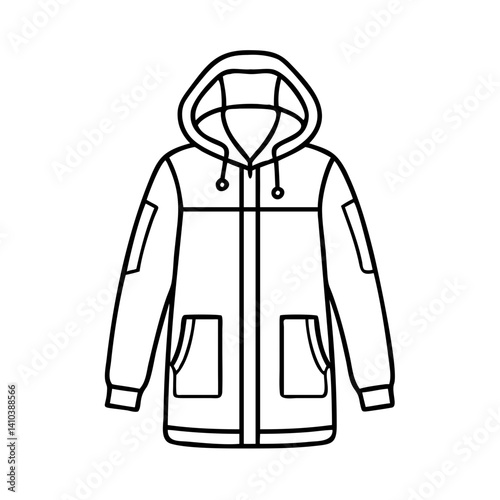 parka icon, parka vector illustration-simple illustration of parka, perfect for parka logos and icons