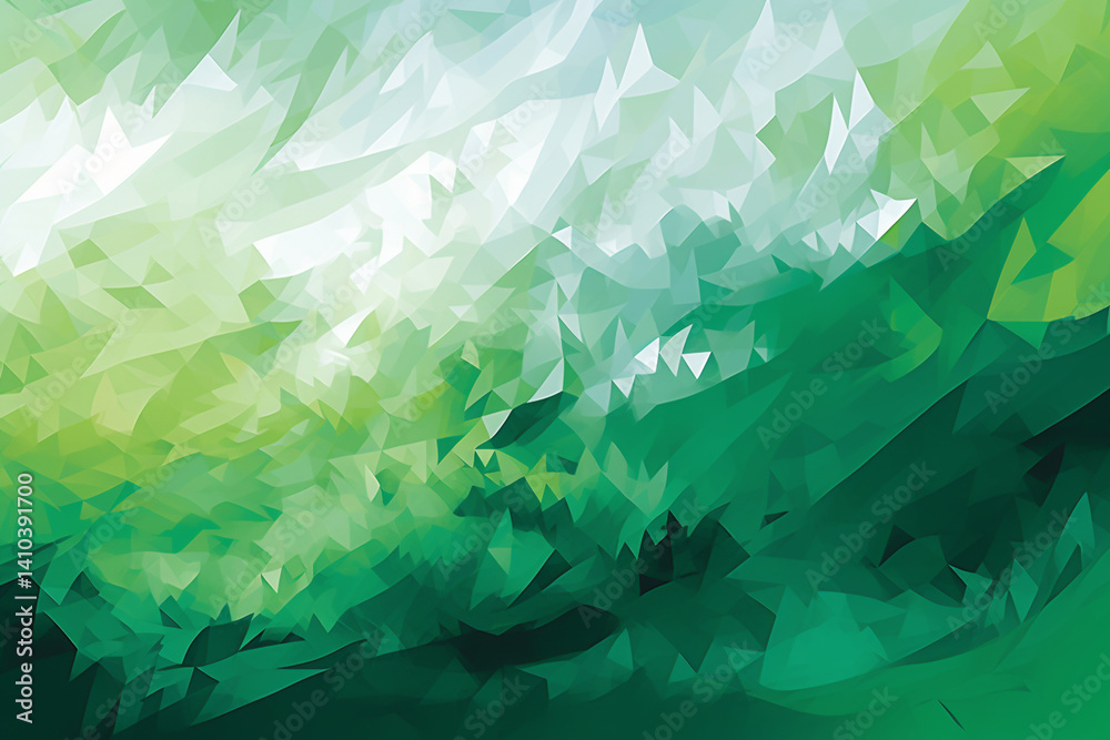 Fototapeta premium Abstract background with green paints