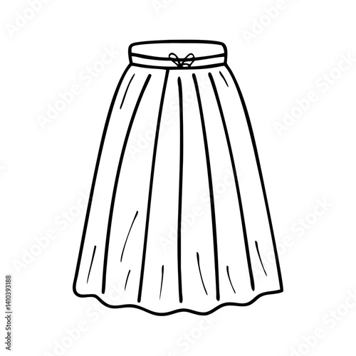 maxi skirt icon, maxi skirt vector illustration-simple illustration of maxi skirt, perfect for maxi skirt logos and icons