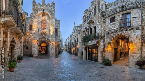Ancient Town Square Dawn
