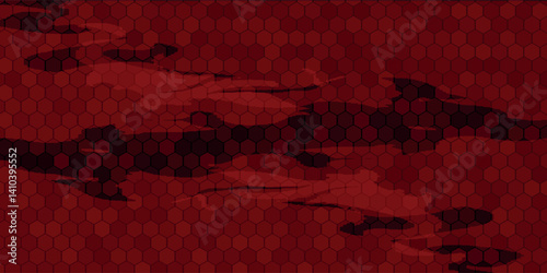 Red background of special football silhouettes