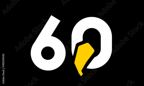 excavation number yellow logo simple modern unique
