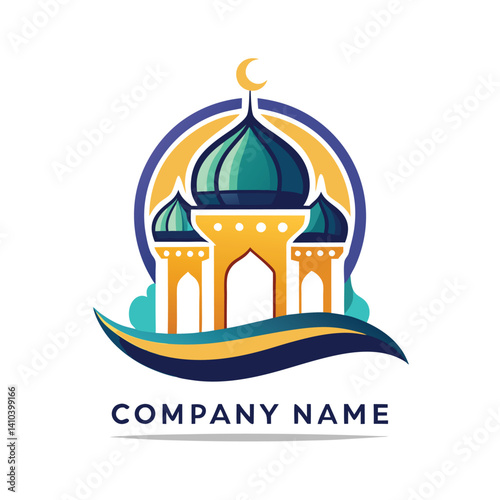 Islamic mosque logo design