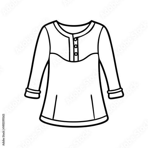 tunic icon, tunic vector illustration-simple illustration of tunic, perfect for tunic logos and icons
