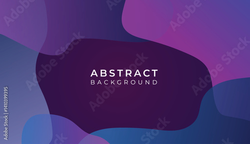 Abstract Background with Purple and Blue Fluid Shapes