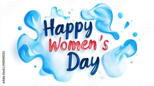 Celebratory design for International Women's Day featuring vibrant colors and art.