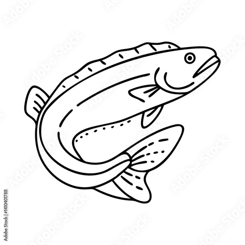 hake icon, hake vector illustration-simple illustration of hake, perfect for hake logos and icons