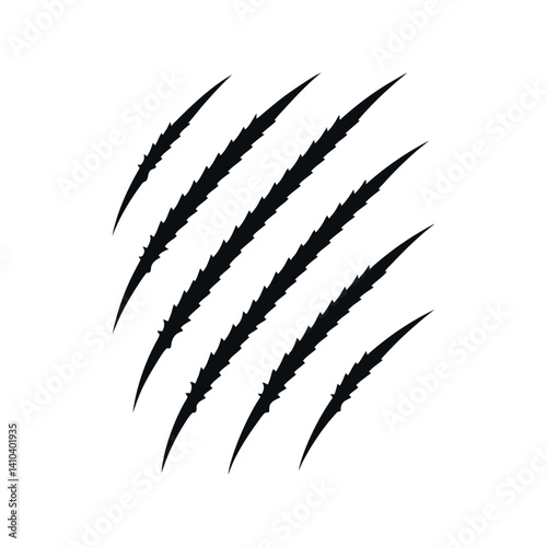 Photography Claw Marks Vector Illustration Set Of Rips And Scratches From Wild Animals On A