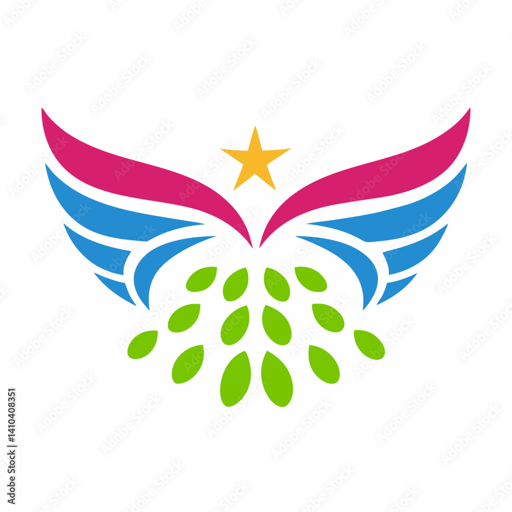 Obraz premium abstract flower logo