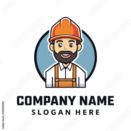 Friendly contractor logo