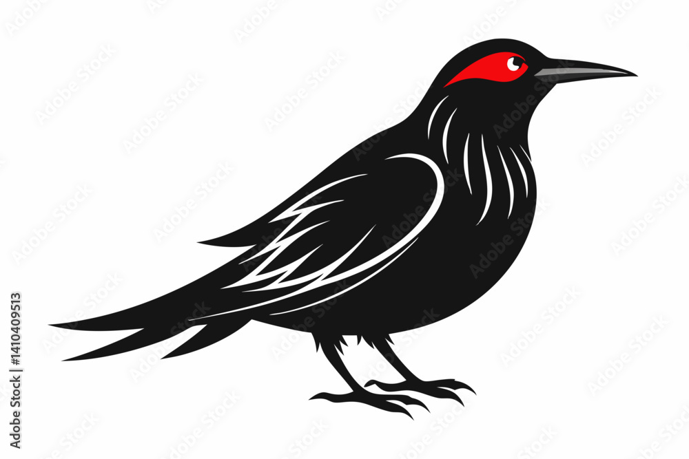 Obraz premium Wallcreeper silhouette black vector