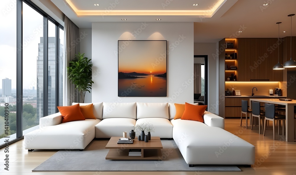 Bright Minimalist Casa Modern Interior with Open Plan Bright Minimalist Casa Modern Interior with Open Plan