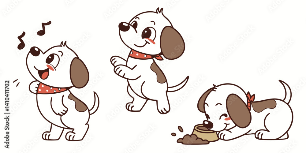 dog with bone dog with bone