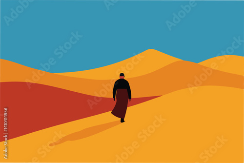 silhouette of a man sitting on a rock