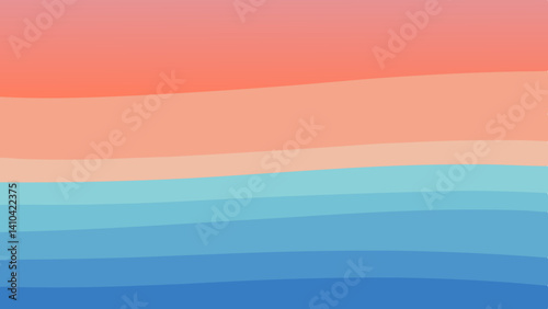 gentle color fade from coral