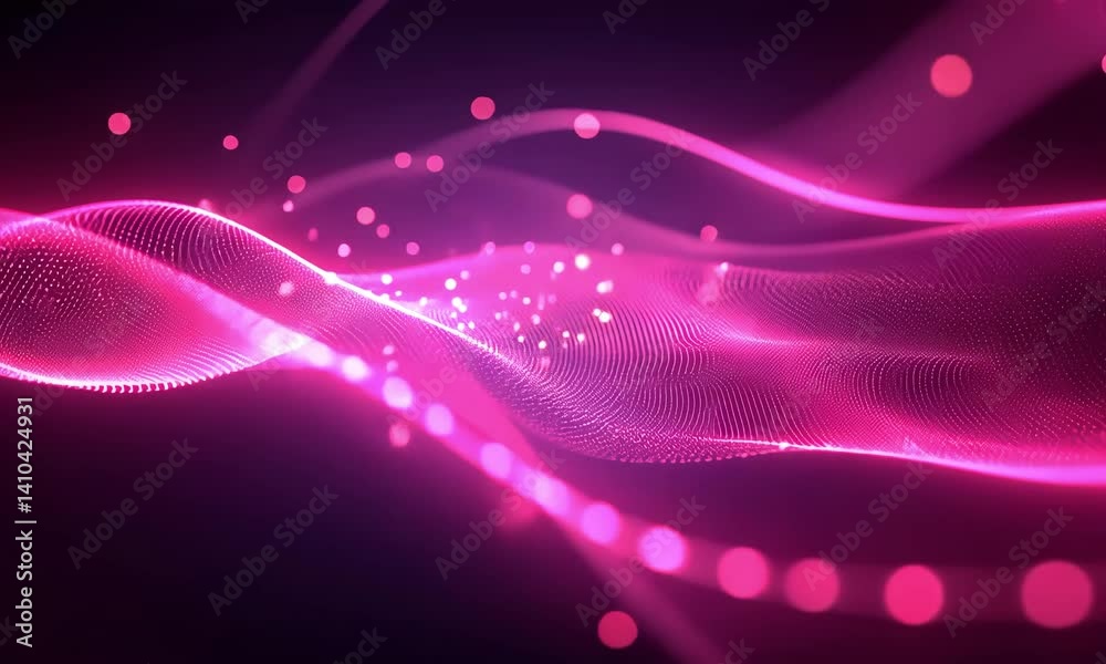Pink abstract wave background