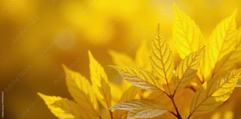 Shiny yellow foliage with delicate patterns , yellow leaf, golden leaf Shiny yellow foliage with delicate patterns , yellow leaf, golden leaf