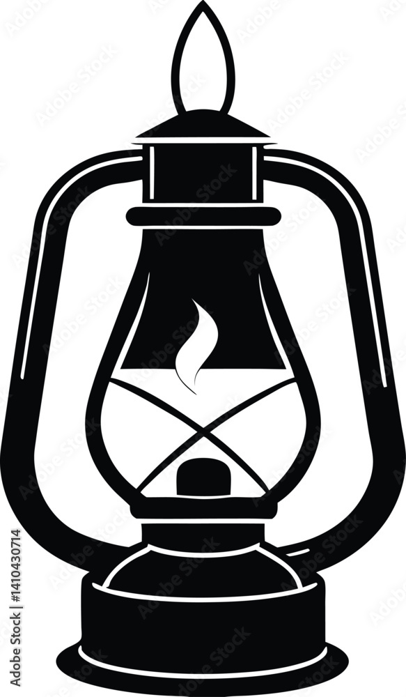 old oil lamp vector illustration old oil lamp vector illustration