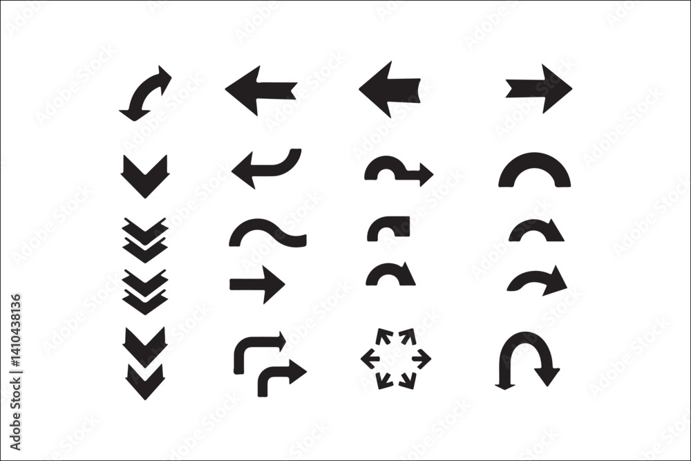 Naklejka premium Arrow Silhouette Vector Bundle | Tribal & Boho Arrow SVG ClipartArrow SVG Set | Decorative Vector Arrows for Cricut & CraftsMinimal Arrow Clipart | Hand Drawn Arrow Vector for Digital DesignVint