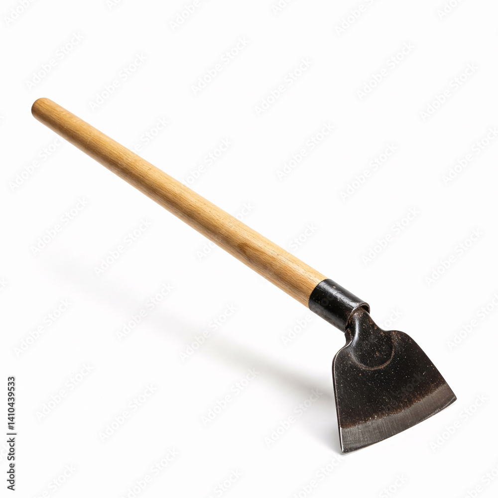 Garden shovel on white background. Isolated front view Garden shovel on white background. Isolated front view