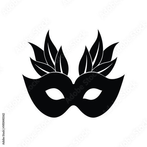 festive masks silhouette